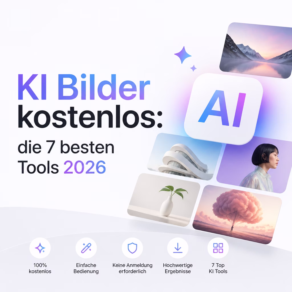 KI Bilder kostenlos: Die 7 besten Tools 2026